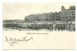Delcampe - CPA - HEYST - HEIST - Partie De La Digue - Cabines  // - Heist