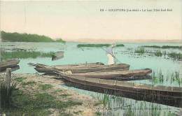 Delcampe - Depts Divers- Landes - Ref BB230 -  Soustons - Le Lac ( Cote Sud ) -  Pecheur - Pecheurs - Carte Colorisee Bon Etat - - Soustons