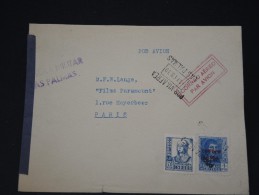 ESPAGNE- LETTRE DE LAS PALMA  POUR LA FRANCE EN 1939  CENSURE MILTAIRE  ET GRIFFE PAR AVION A ETUDIER   A VOIR LOT P3488 - Bolli Di Censura Nazionalista