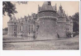 Delcampe - Carte 1910 BONNETABLE / Le CHATEAU -bow-window Et Les Douves - Bonnetable