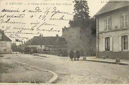 Delcampe - Depts Div -cote D Or -ref AA586- Saulieu -le Champ De Foire Et La Tour D Auxois  - Carte Bon Etat - - Saulieu