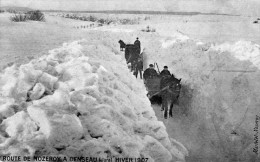 CPA 39 ROUTE DE NOZEROY A CENSEAU HIVER 1907 - Autres & Non Classés