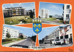 Delcampe - LE PLESSIS BOUCHARD(VAL DOISE) POMPE A ESSENCE(AUTOMOBILE) - Le Plessis Bouchard