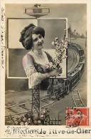 Delcampe - Depts Divers- Loire - Ref BB166 - Affections De Rive De Gier - Carte Souvenir - Train - Trains - Carte Bon Etat - - Rive De Gier