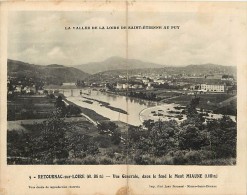 Delcampe - Depts Divers- Haute Loire - Ref BB160 - Retournac Sur Loire -  Vue Generale - Carte Lettre Vue - Carte Double - - Retournac