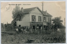 CPA 95 PIERRELAYE MAISON DUCLOS VINS CAFE BILLARD A LA VILLE DE PARIS 1914 - Pierrelaye