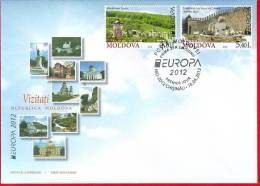 Moldova, FDC, Europe / Europa CEPT - Places To Visit, 2012 - 2012