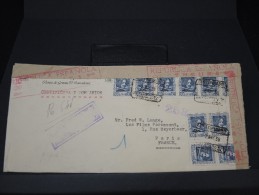 ESPAGNE - LETTRE RECOMMANDEE DE BARCELONE POUR PARIS AVEC CENSURE 1938  A VOIR   LOT P3498 - Nationalists Censor Marks