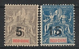 INDOCHINE  NEUFS  22 23   *    MLH   TB - Unused Stamps