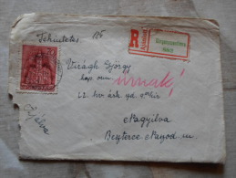 Hungary - Cover  Registered -Görgényszentimre  -Maros -Torda Vármegye - 1942      D129871 - Briefe U. Dokumente