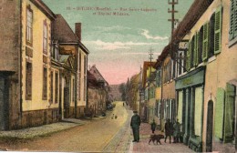 Delcampe - CPA - BITCHE (57) - La Rue Saint-Augustin Et L'Hôpital Militaire - Bitche