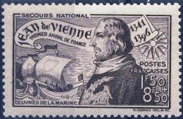 544   JEAN De VIENNE   NEUF CHARNIERE  Année 1942 - Unused Stamps