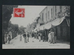 Delcampe - Ref3908 JU CPA Animée Siddi Bel Abbès (Algérie) La Rue Clausel Boumerndil Bel Abbès N°37 - 1910 - Café Brasserie France - Sidi-bel-Abbès