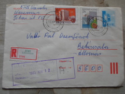 Hungary  Registered Cover -  Stationery  - 1985 Lökösháza  -Békéscsaba  MÁV     D129913 - Briefe U. Dokumente