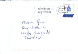Niederlande Zwolle MWST 2015 Schrijven Zegt Meer Briefmarke 2014 International Priority Haus - Briefe U. Dokumente