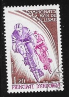 ANDORRE  -  TIMBRE N° 288    -  CHAMPIONNAT CYCLISTE  - OBLITERE  - 1980 - Usati