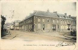 Delcampe - Depts Divers- Nord - Ref BB118 -  Le Cateau - Le Marche Aux Chevaux  - Carte Colorisee - Carte Bon Etat - - Le Cateau