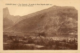 CPA - CLELLES (38) - Vue Sur Le Bourg , Le Mont Aiguille Et Les Crêtes De Goutaron - Clelles