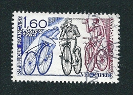 N° 2290 Ancêtres De La Bicyclette  vélocipède Timbre  France  Oblitéré  1983 - Otros & Sin Clasificación