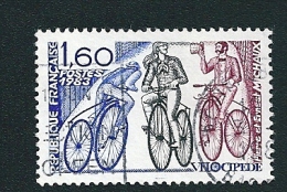 N° 2290 Ancêtres De La Bicyclette  vélocipède  Timbre  France  Oblitéré  1983 - Autres & Non Classés