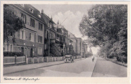 Delcampe - GÜSTROW Hafenstrasse Oldtimer Um 1943 Nachverwendet Gelaufen 28.7.1952 - Güstrow