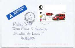 EUROPA (voiture Postale Novégienne), Sur Lettre Dressée En Andorre, Avec Timbre à Date Arrivée Au Recto Enveloppe - Covers & Documents