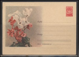 RUSSIA USSR Stamped Stationery Ganzsache 679 1958.04.17 Flora Plants Flowers - 1950-59