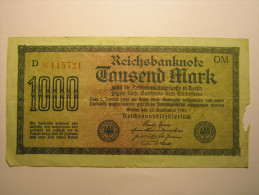 Allemagne " Billet De 1000 Mark " 1922 - 1000 Mark