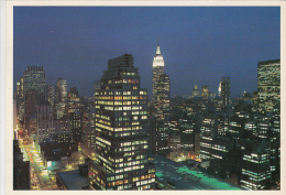 17016- NEW YORK CITY- PANORAMA BY NIGHT - Tarjetas Panorámicas