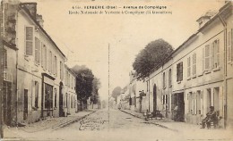 Delcampe - Depts Divers- Oise - Ref BB95 - Verberie - Avenue De Compiegne - Route Nationale De Verberie A Compiegne (14 Km) - - Verberie