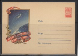 RUSSIA USSR Stamped Stationery Ganzsache 868 1958 Space Exploration Third Soviet Sputnik - 1950-59