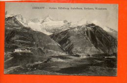 Delcampe - ZERMATT - Station Riffelberg, Gabelhorn, Rothorn, Weisshorn (dimensions 13.5 X 8.5) - Sion