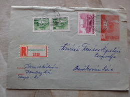 Hungary  Registered Cover -  Stationery - Dombegyház 1967    D129922 - Covers & Documents
