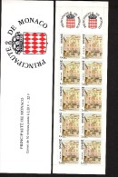 Delcampe - MONACO--Carnet  Complet N° 4 -- 10 TP  (n° 1670 )  X 2.20 F-- Adhésif - Markenheftchen