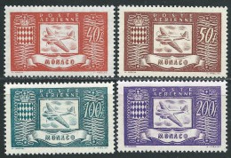 Monaco - 1946 -  Avions Et Armoiries  - PA 15 à 18- Neufs ** / MNH - Air Mail - - Poste Aérienne