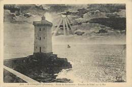 Delcampe - Depts Div -finistere -ref AA377- Le Conquet - Phare De Kermorvan -coucher De Soleil Sur La Mer  - Carte Bon Etat  - - Le Conquet