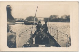 Delcampe - CLICHY, Vallée De La Seine - Suite De 5 Cartes Photo - Navigation, Bateau à Hélice, Hydroplane ? - Clichy