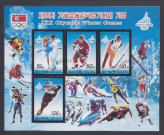 DPR KOREA WINTER OLYMPICS TURIN Sc 4483 SHEET Of 4 CTO MNH 2006 - Hiver 2006: Torino