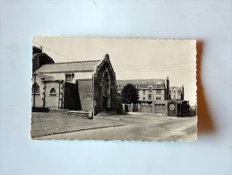 Delcampe - Carte Postale Ancienne : AULNOYE : L'Eglise Et Le Pensionnat, En 1958 - Aulnoye