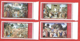 VATICANO MNH - 2001 - La Cappella Sistina Restaurata - £ VARI - S. 1224 - 1227 - Gebraucht