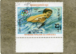 Delcampe - KAMPUCHEA : Jeux Olympiques D'été à Los Angeles : Natation - Sport - - Kampuchea