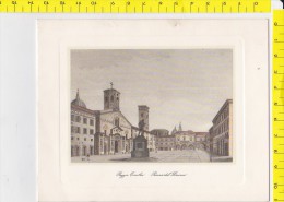 BA-17 BIGLIETTO AUGURALE BUONA PASQUA REGGIO EMILIA PIAZZA DEL DUOMO PUBBLICITA DOTTI DANTE E FIGLIO ANTIQUARI - Andere & Zonder Classificatie