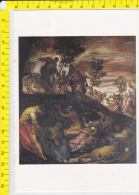 BA-28 BIGLIETTO AUGURALE TINTORETTO JACOPO ROBUSTI DETTO IL VENEZIA LA MOLTIPLICAZIONE DEI PANI E DEI PESCI - Otros & Sin Clasificación