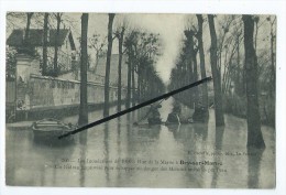 Delcampe - CPA - La Passerelle De Perreux Bry Et Les Maisons Du Quai De Halage à Bry,pendant La Plus Grande Cru - Bry Sur Marne