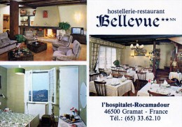 Delcampe - GRAMAT  HOSTELLERIE-RESTAURANT BELLEVUE  DEPT 46 LOT - Gramat