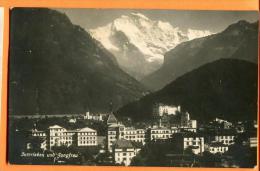 Delcampe - FRT-13   Interlaken Und Jungfrau. Gelaufen In 1928 - Interlaken