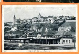 FRT-14  Romont, La Nouvelle Gare. Chemin De Fer. Circulé - Romont