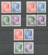 1965 LUXEMBOURG DEFINITIVES 3x Sets MICHEL: 710-713 USED - Used Stamps