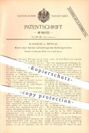 Original Patent - H. Schüler In Wetzlar , 1894 ,  Aufschlagende Rettungsleiter , Feuerwehr , Rettung !!! - Wetzlar