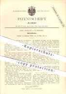Delcampe - Original Patent - Emil Koelitz In Elmshorn , 1884 , Gährkraftprober , Bier , Brauerei !!! - Elmshorn